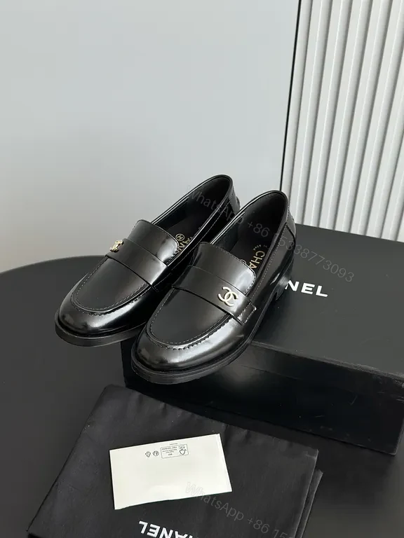 View 9 of Chanel-Inspired Leather Mules with Gold Buckle, Luxury Everyday