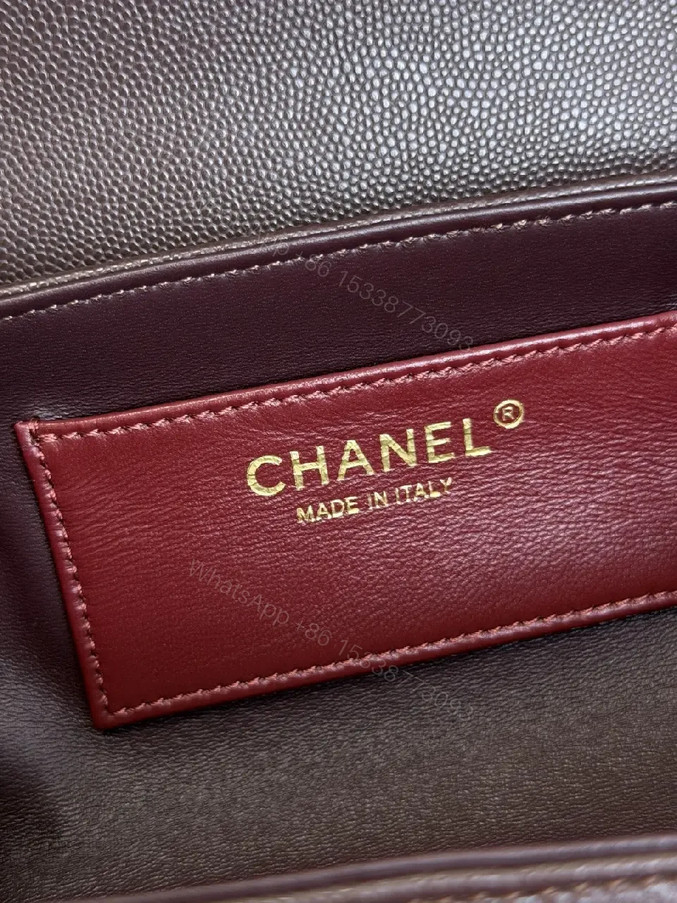 View 10 of Chic Pebbled Mini Bag: Structured, Gold Hardware, Hand-Stitched Luxury