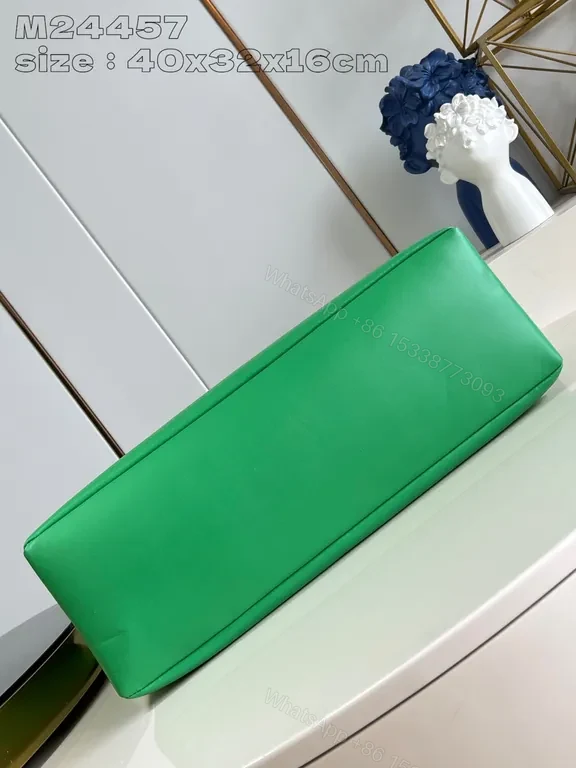 View 8 of Green Luxe Tote: Bold, Durable Designer-Inspired Bag