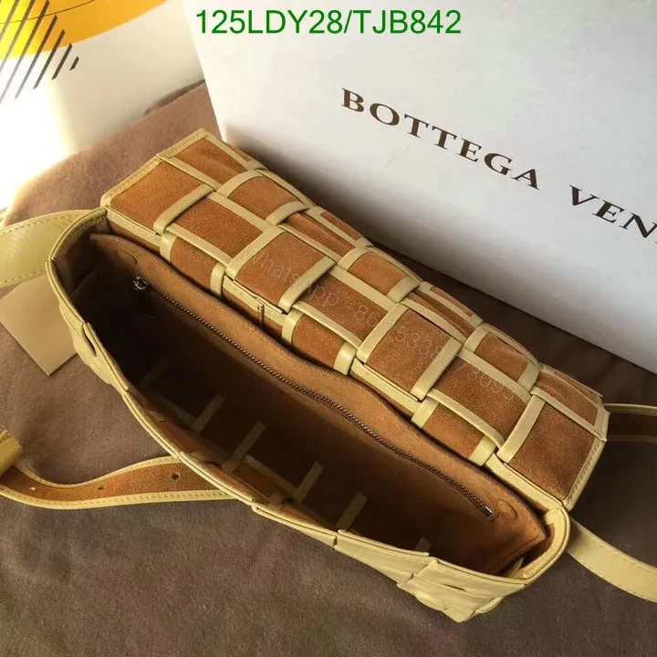 View 8 of Bottega Veneta Yellow Intrecciato Stretch Cassette Bag in Buttercup FF2028