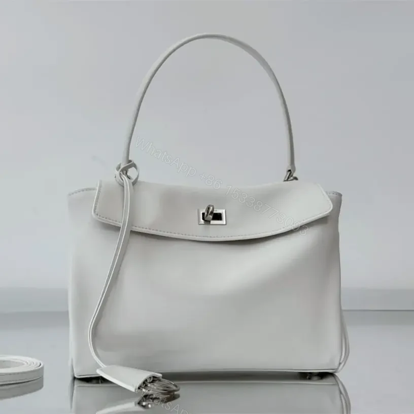 高仿Balenciaga*Rodeo系列V79016小牛皮手袋白銀小號號免檢版 — view 1