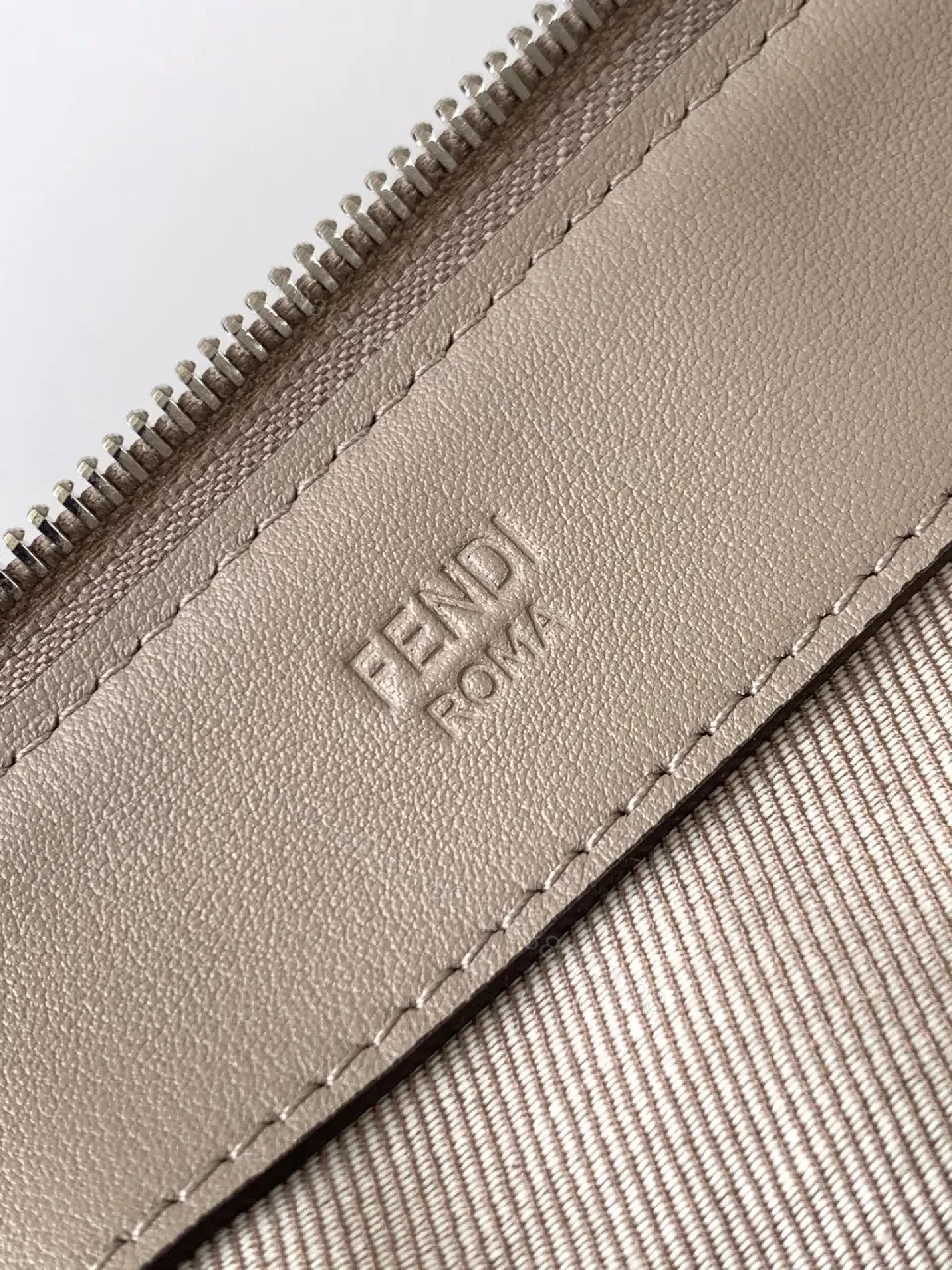 View 2 of Taupe Patterned Satchel: Structured Luxury Bag, Everyday Chic