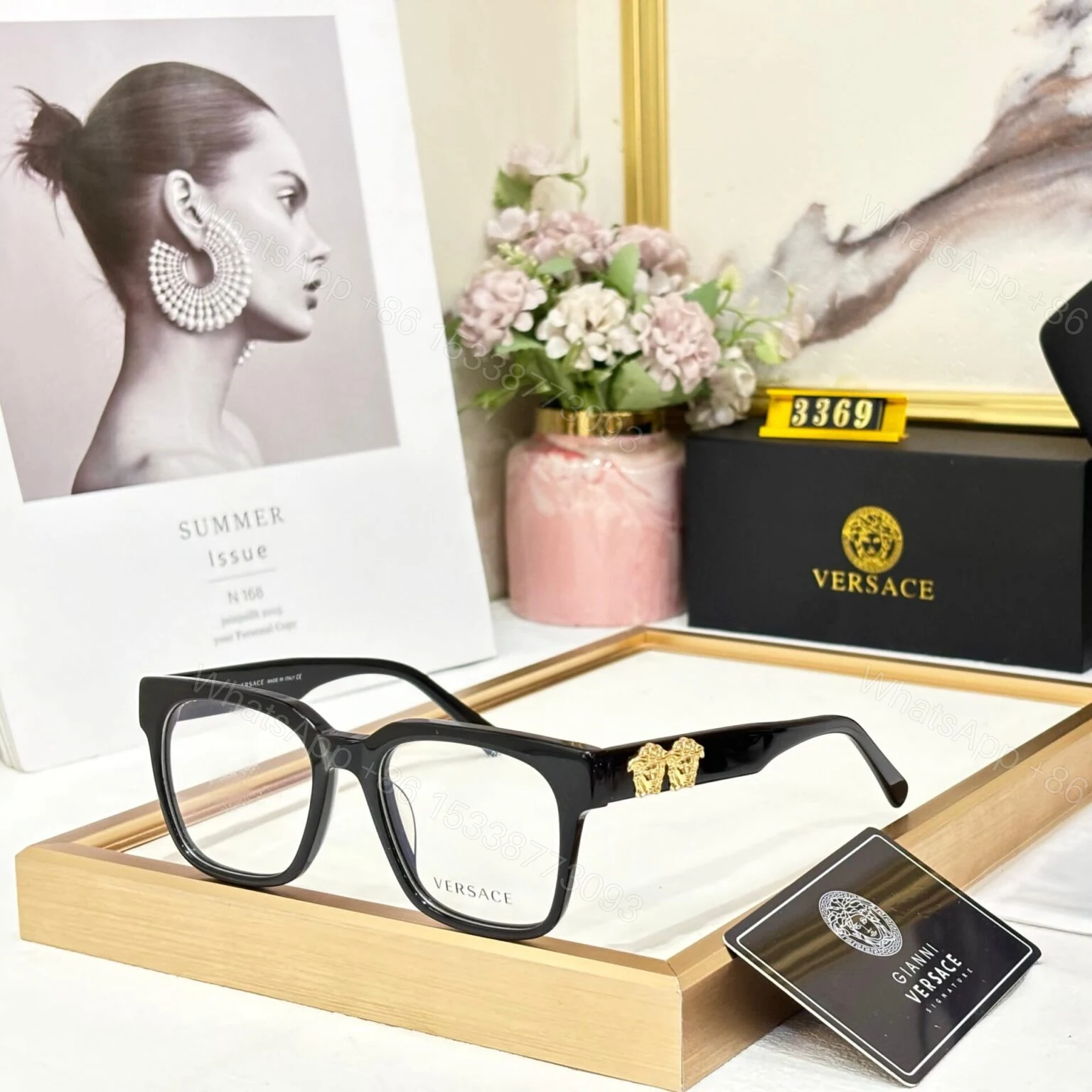 Versace Unisex Optical Frame C09E13-7 UV Protection — view 1