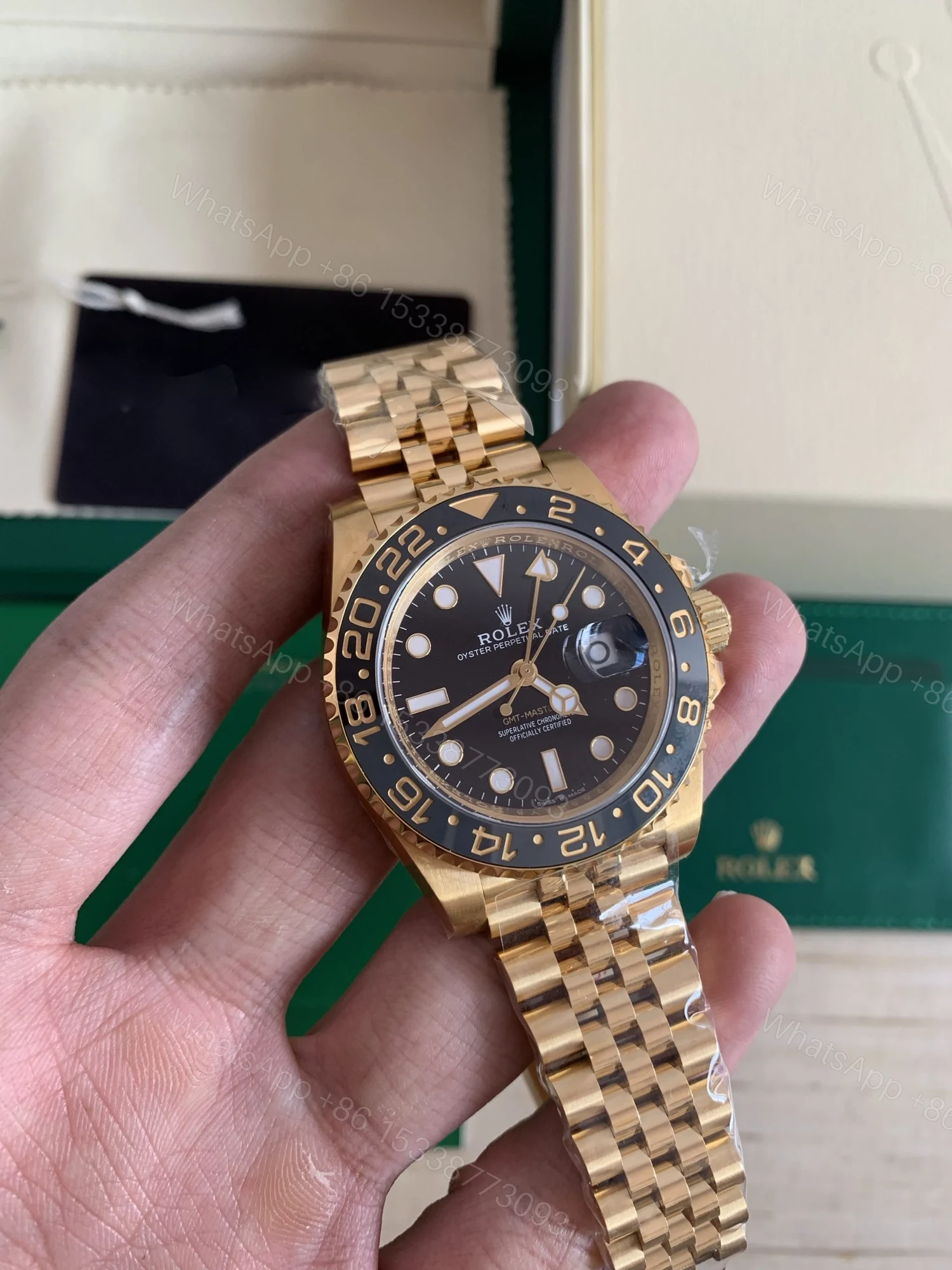View 7 of Superclone Rolex GMT-Master II Black Dial 126718GRNR
