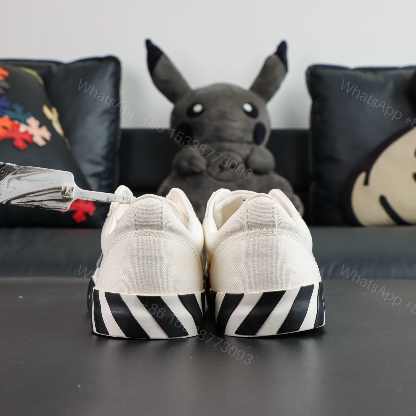 View 7 of Off White Low Vulcanised White Grey