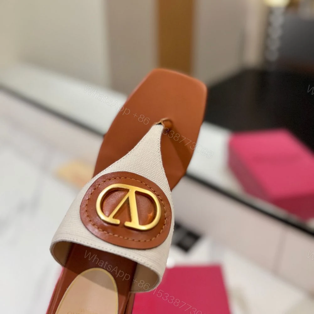 View 10 of Valentino Garavani Vlogo Signature Sandals White And Brown