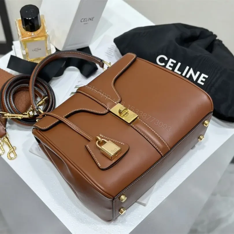 View 7 of 高仿Celine*Cles16系列手袋188003棕色免檢版