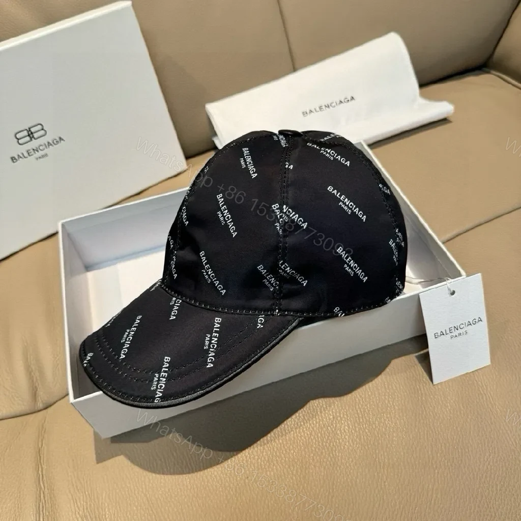 View 9 of Patterned Cap Navy Knit Cap, Subtle Luxury, All-Over Logo Print Cap
