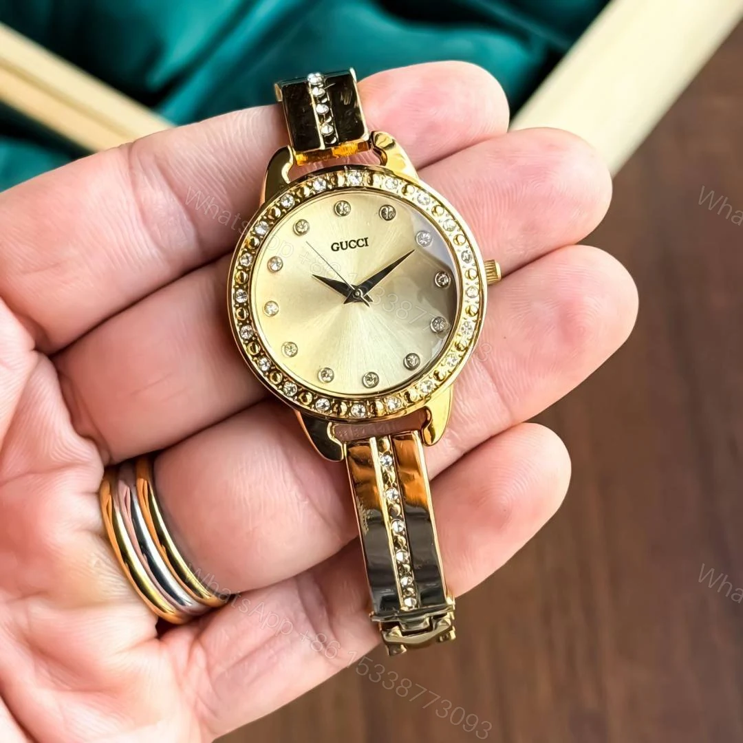 First Copy Gucci Ladies Japan Movement Gold To Gold Dial Watch For Women — view 1