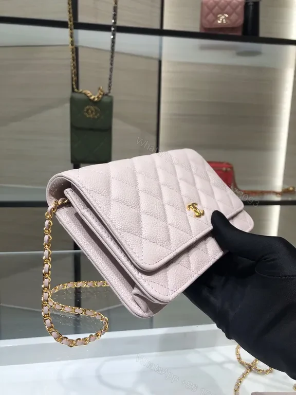 View 2 of Chanel-Inspired Quilted Flap Bag: Gold Chain Luxe