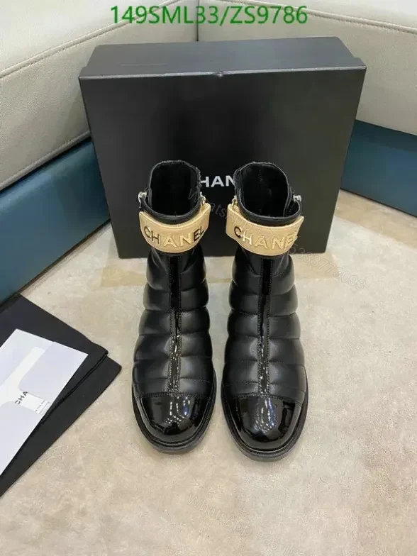 View 15 of Chanel Mid-Heel Boots ZS97 in Cowhide and Sheepskin