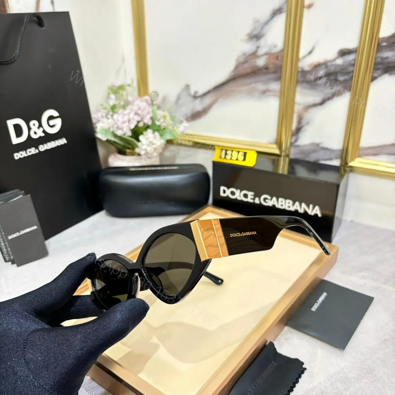 View 3 of D&G C09P06-1 Sunglasses – Black Frame, UV Protection