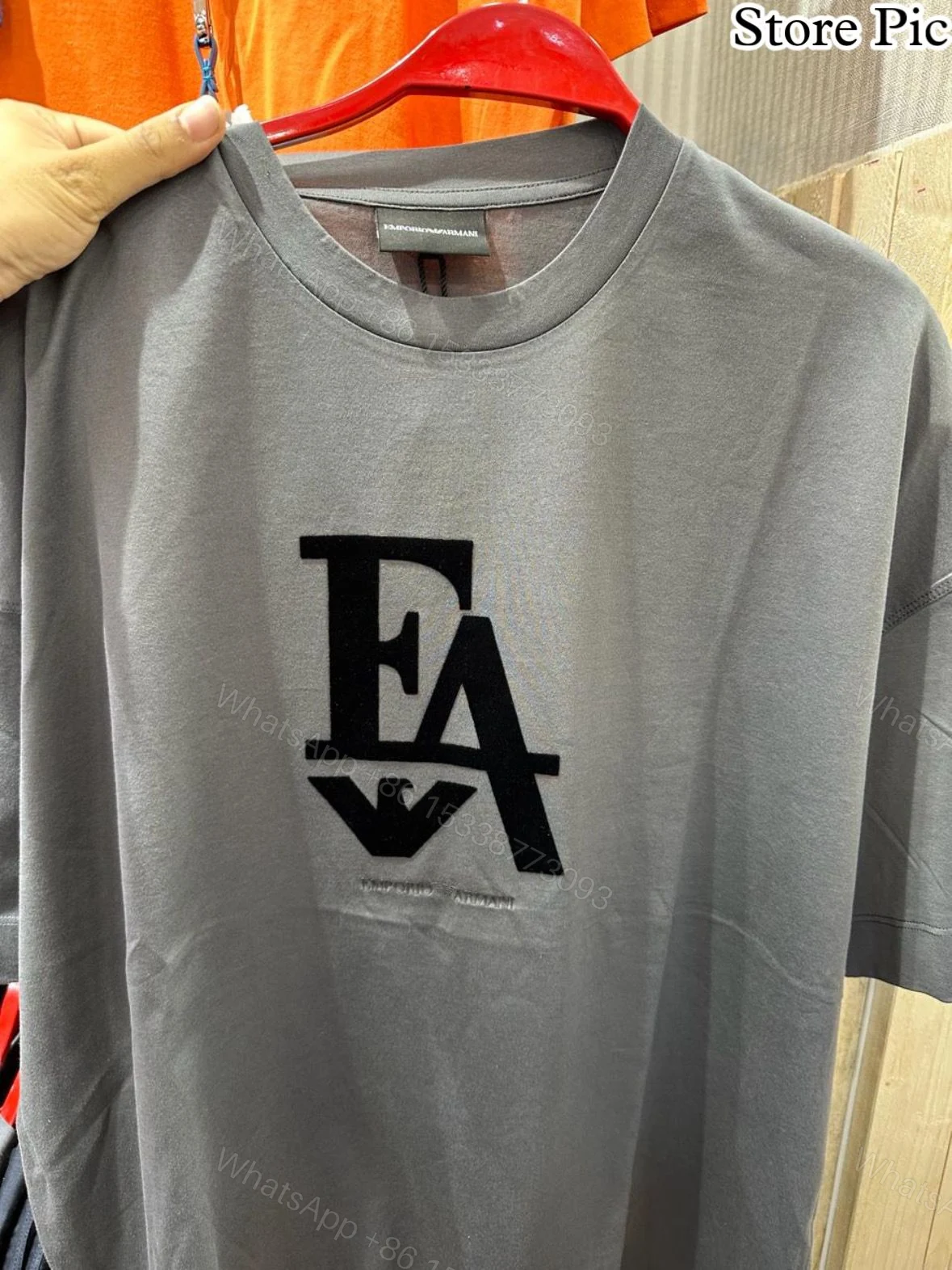 View 4 of FIRST COPY ARMANI EXCLUSIVE LUXURY STYLE SUMMER COTTON T-SHIRT