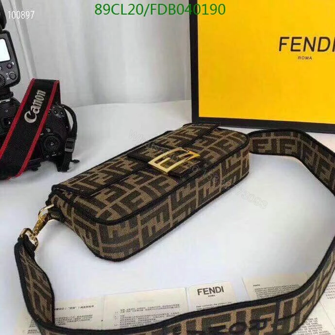 Fendi Lookalike Baguette Brown Bag FDB0402 – Elegant Cloth Design — view 3