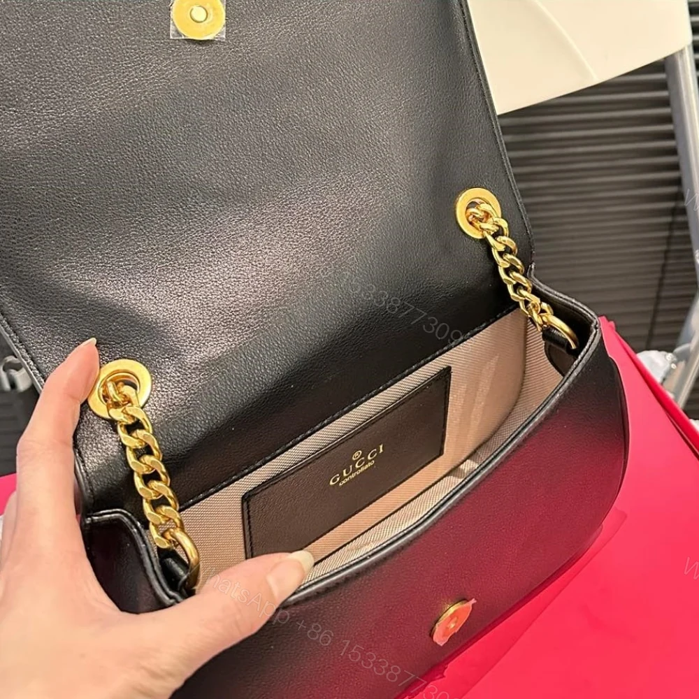 View 7 of Gucci Blondie Small Shoulder Bag Black 26Cm 815715 AAEEX 1000