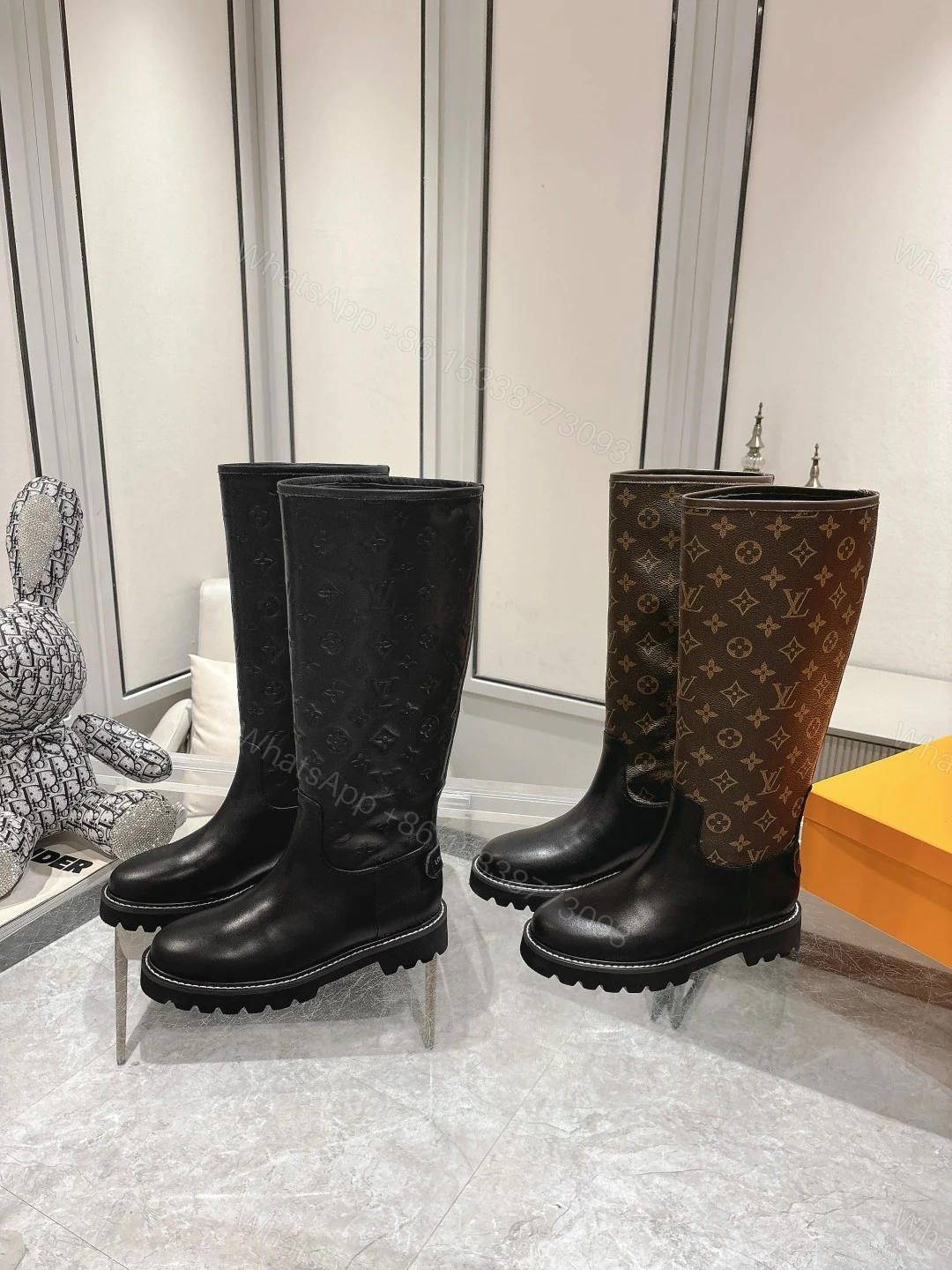 View 4 of LOUIS VUITTON TERRITORY FLAT HIGH BOOT BLACK 1ADD2X
