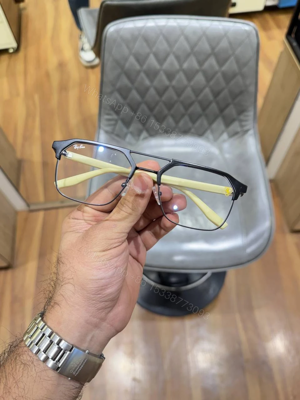 First Copy RayBan 04 Black Yellow Premium Sunglasses Luxury UV Protected Eyewear — view 1