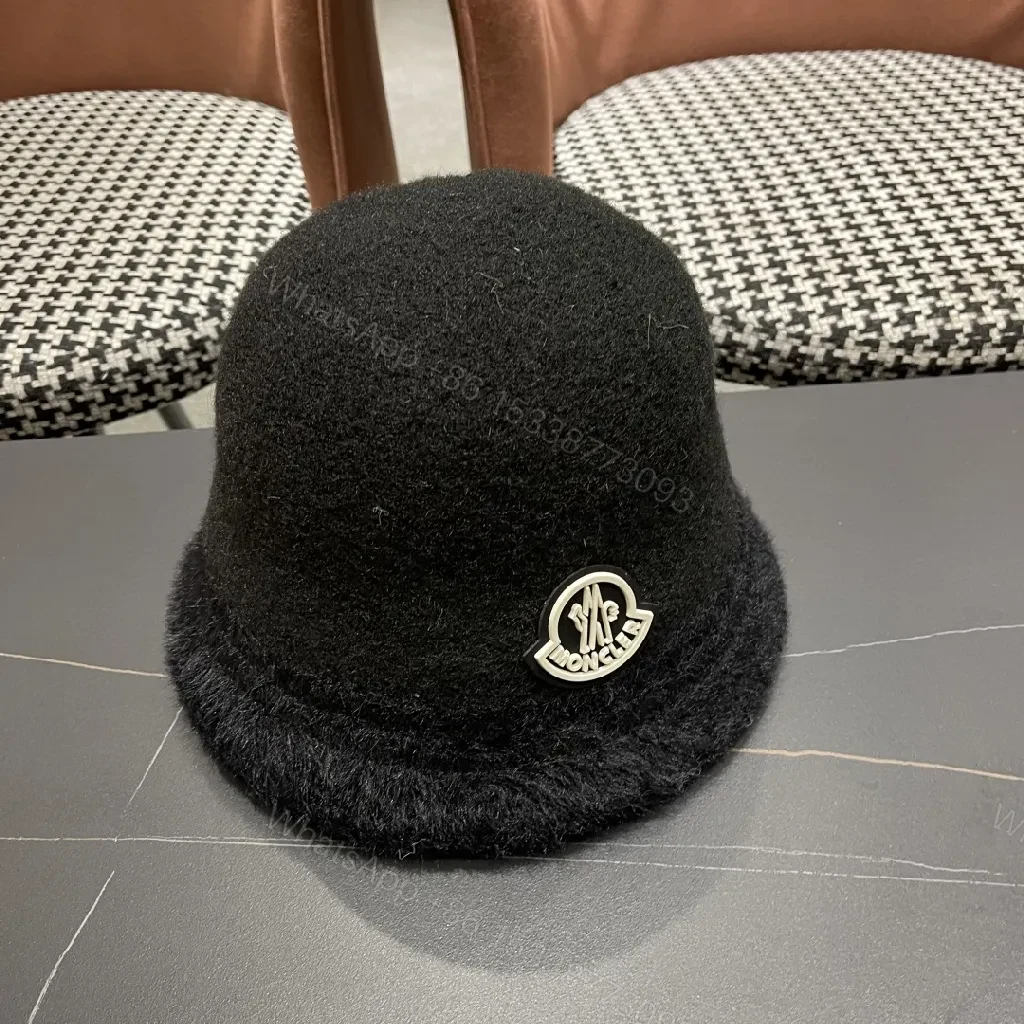View 7 of Cozy Plush Bucket Hat: Velvet Warmth, Discreet Logo