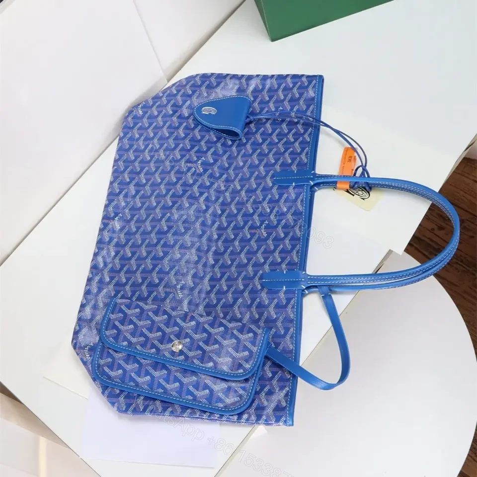 View 5 of 高仿Goyard*STLOUIP6滿印Tote手提袋天藍免檢版小號