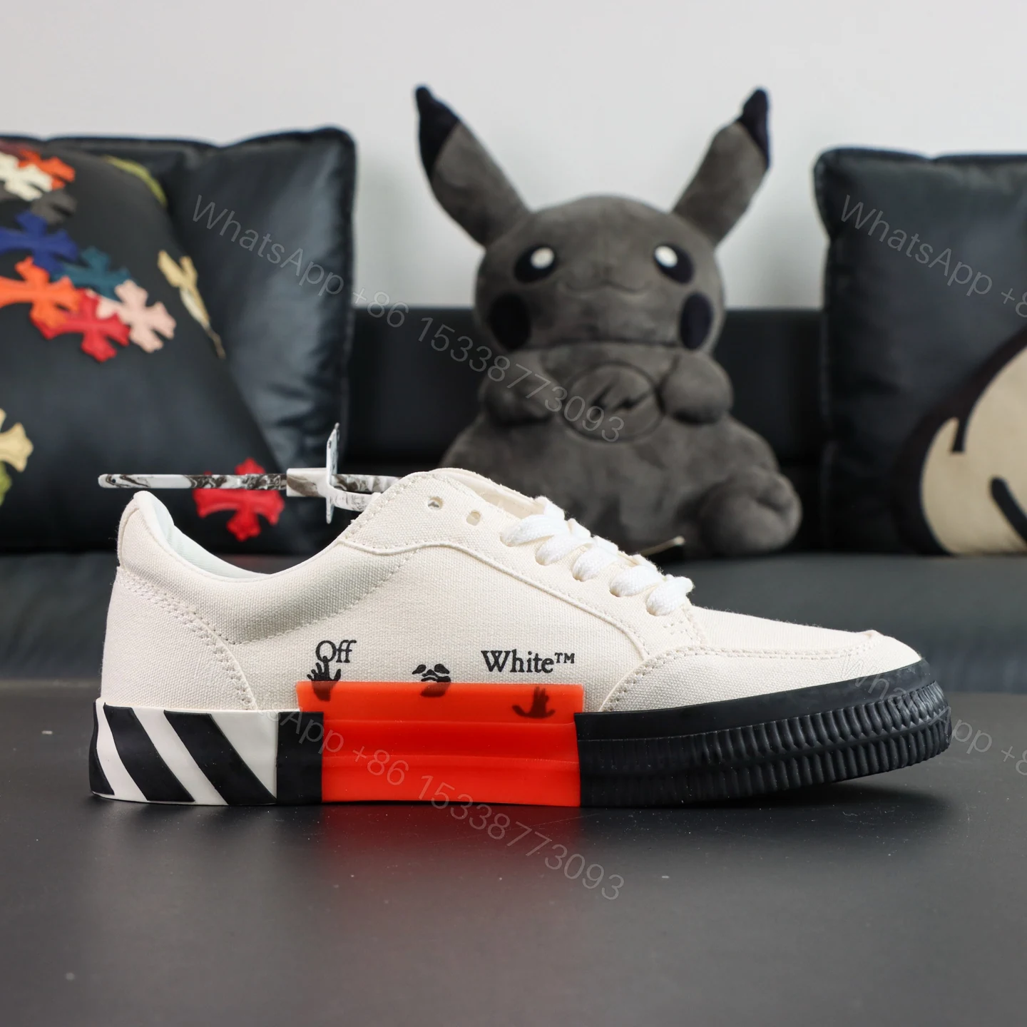 View 2 of Off White Low Vulcanised White Grey