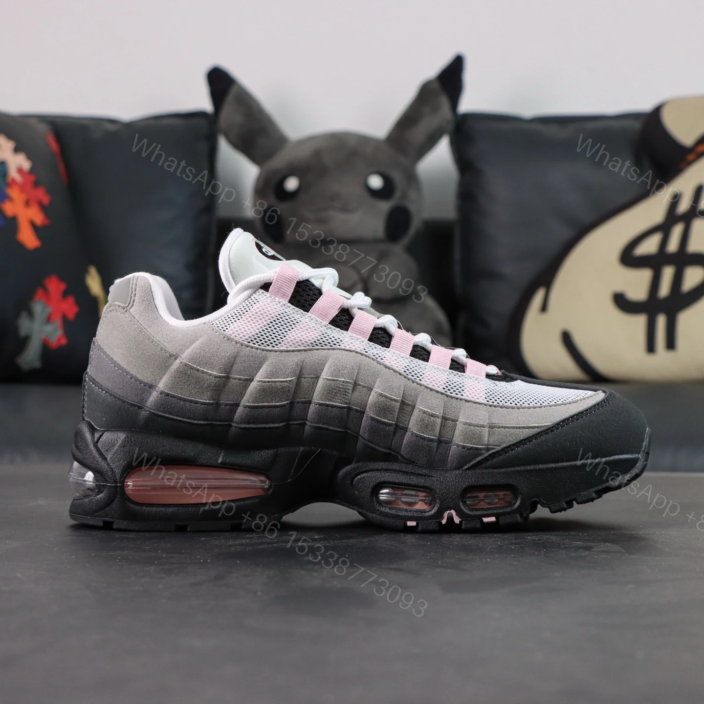 View 2 of Air Max 95 OG Grey Pink
