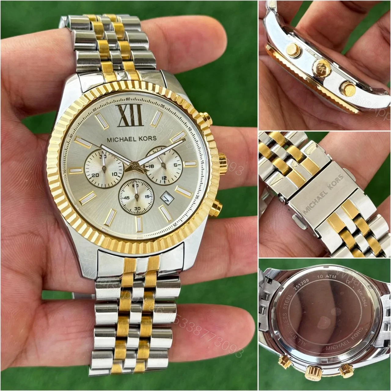 View 3 of Michael Kors Men’s 44mm White Dial