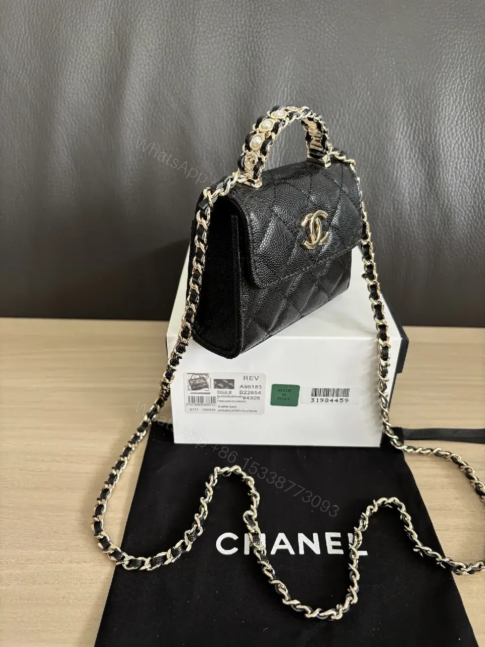 View 10 of Mini Quilted Chain Bag: Luxurious Everyday Classic