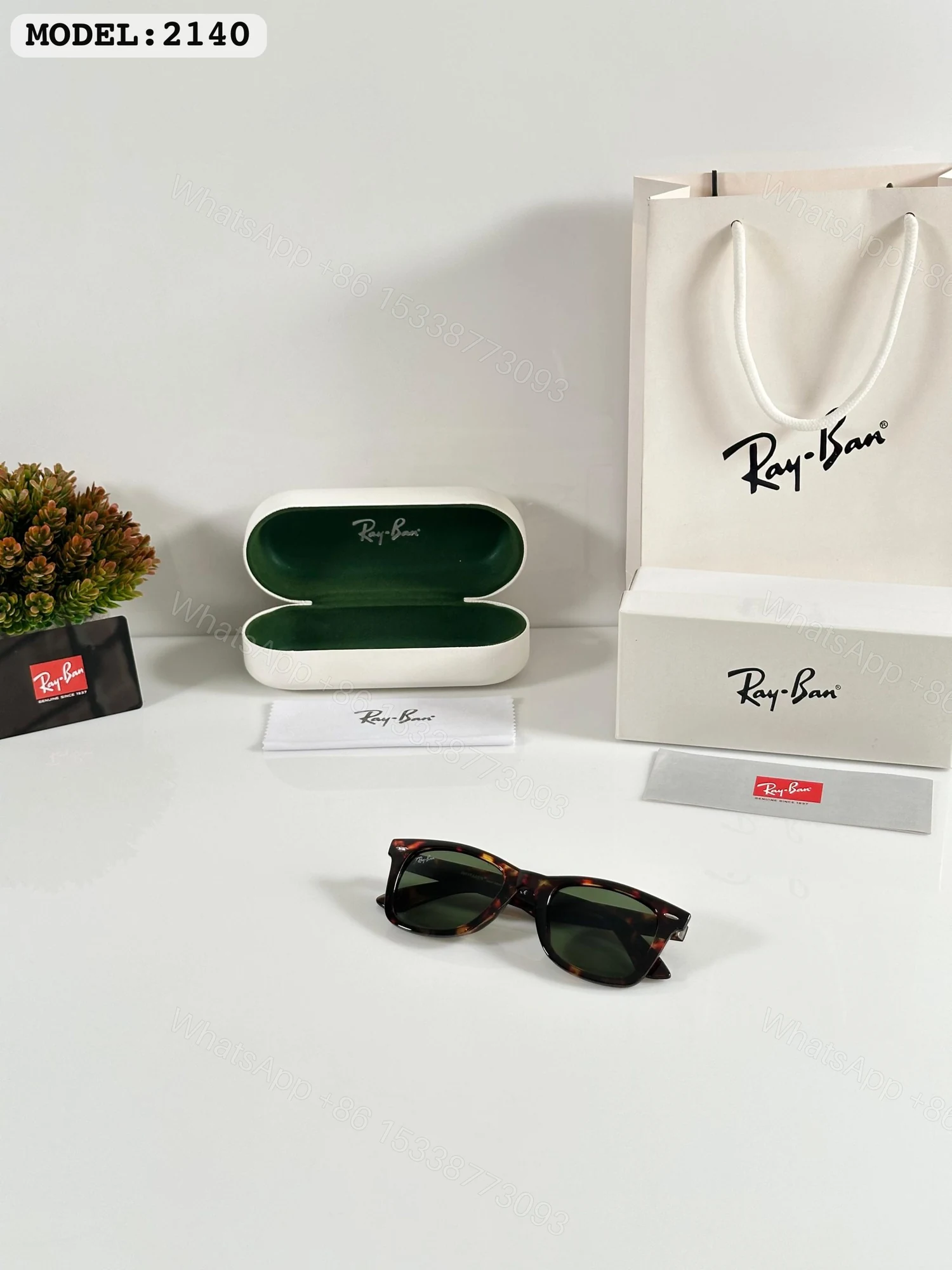 View 2 of FIRST COPY RAYBAN 2140 TIGER GREEN PREMIUM GLASS QUALITY