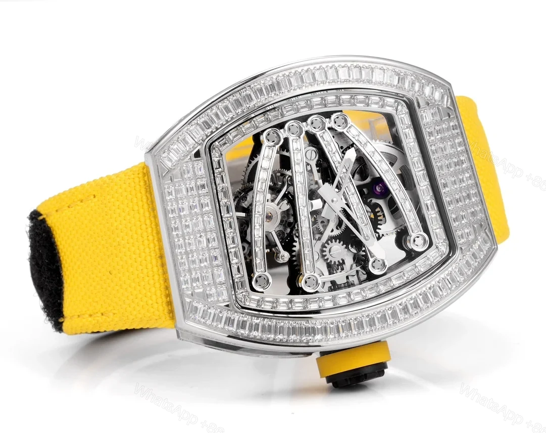 View 2 of Richard Mille RM59-01 T-Diamond Lizard Tourbillon Yellow Strap Watch RM59-LIZ-YL