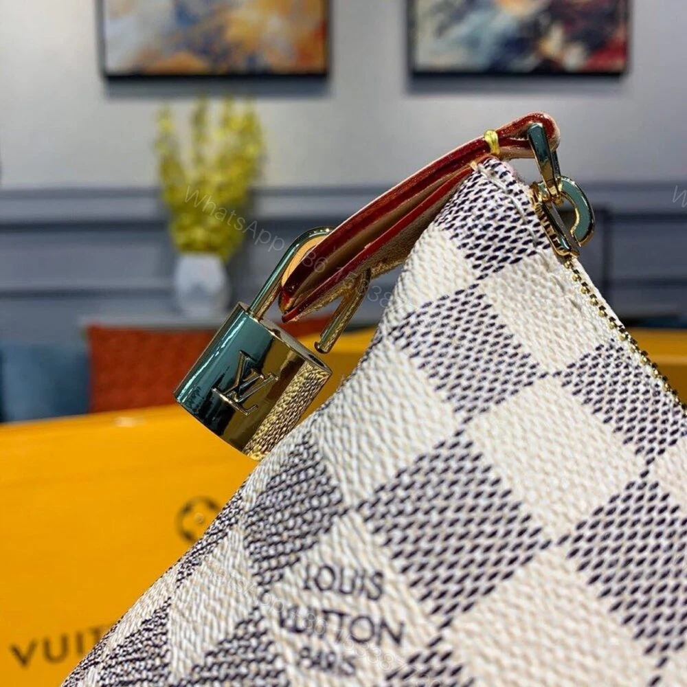 View 5 of Louis Vuitton Lena MM Damier Azur Canvas 33cm LV N44040