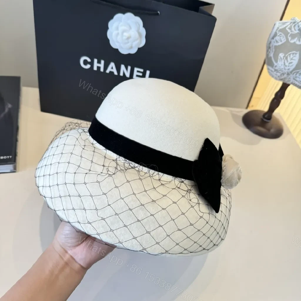 View 9 of Chic Fedora: Felt, Satin Bow, Veil, Couture Flair, Fedora