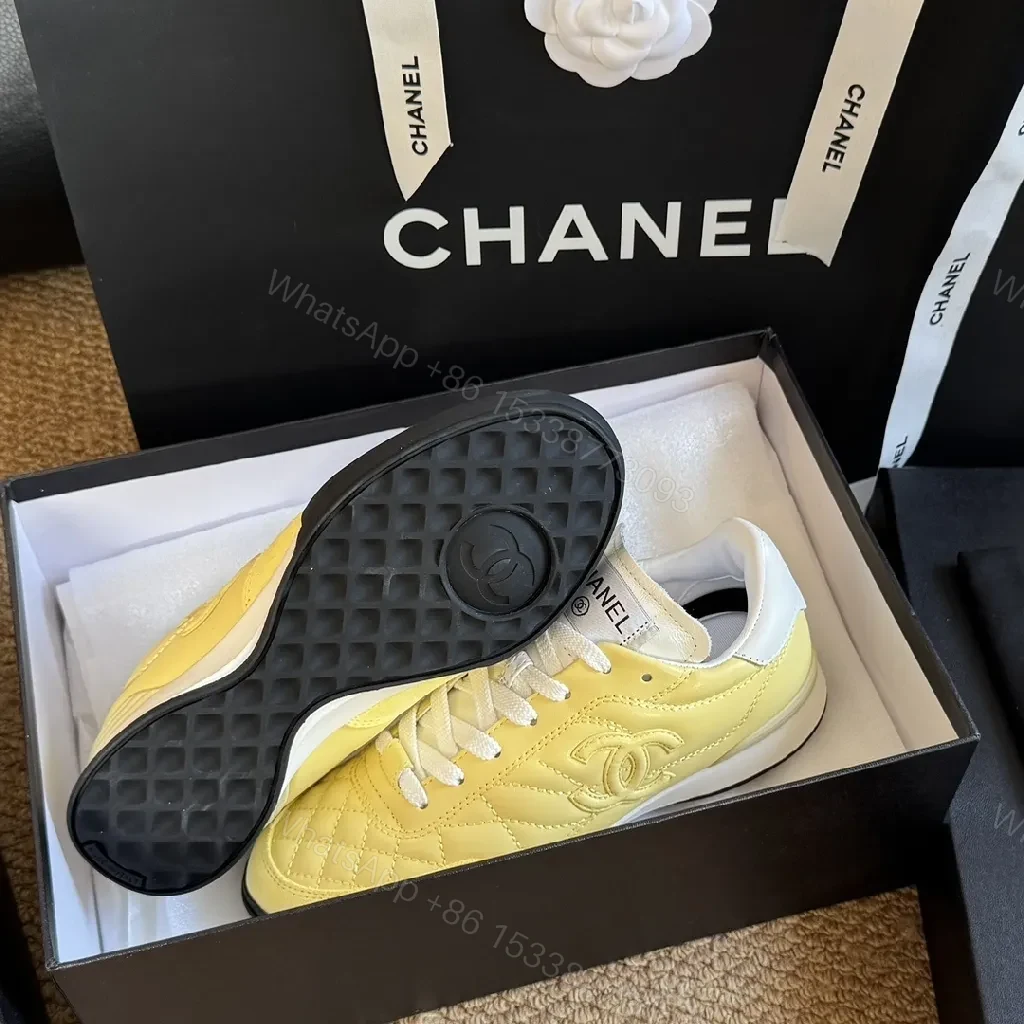 View 2 of Sunflower Quilted High-Top Sneakers with Luxury Style