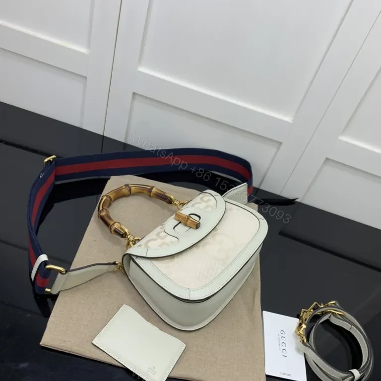 View 5 of Bamboo-Handled Signature G Bag: Everyday Luxury Bag