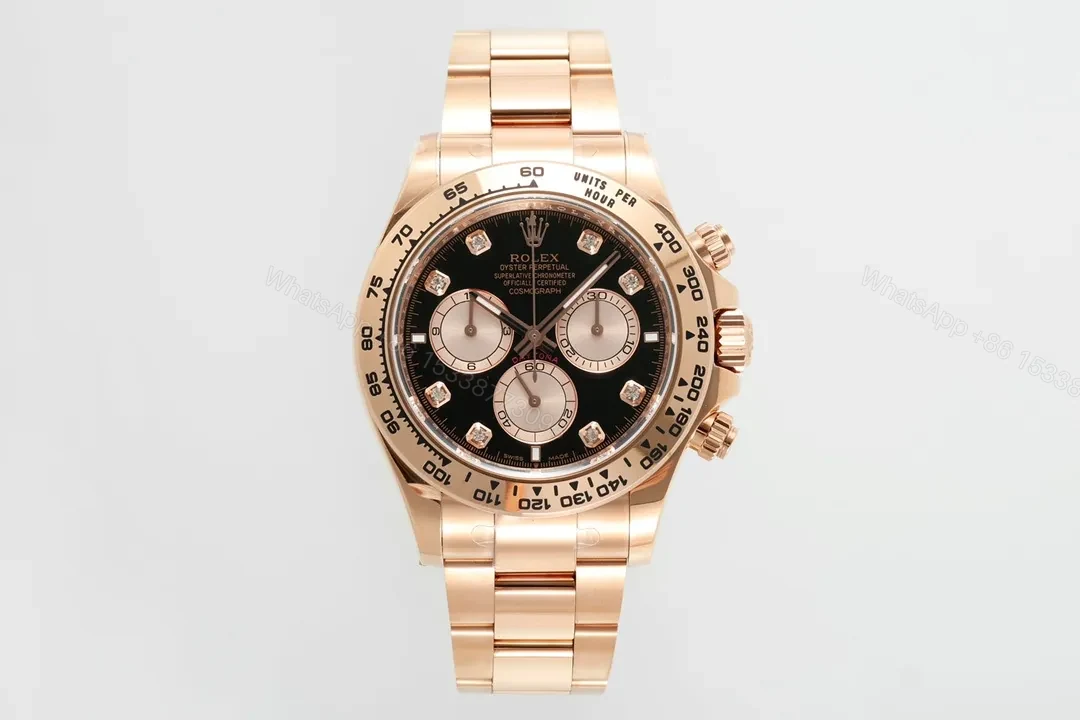 BT Factory Clean Factory APS Daytona Rose Gold Black Dial Watch — view 1