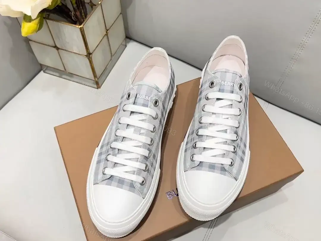 View 3 of BURBERRY CHECK COTTON SNEAKERS – BBR127