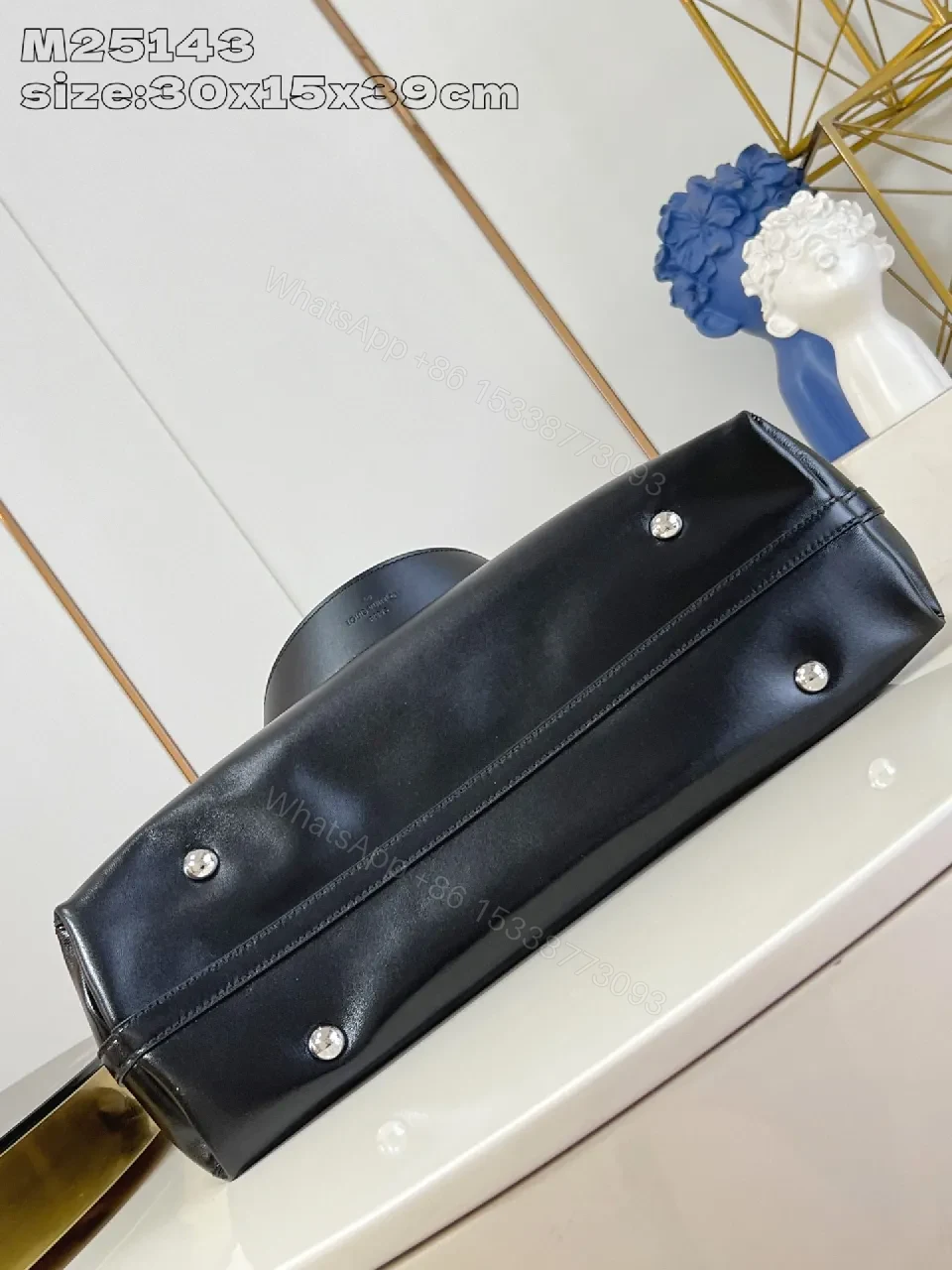 View 4 of Black Leather Hobo Bag: Subtle Hardware, Timeless Luxury