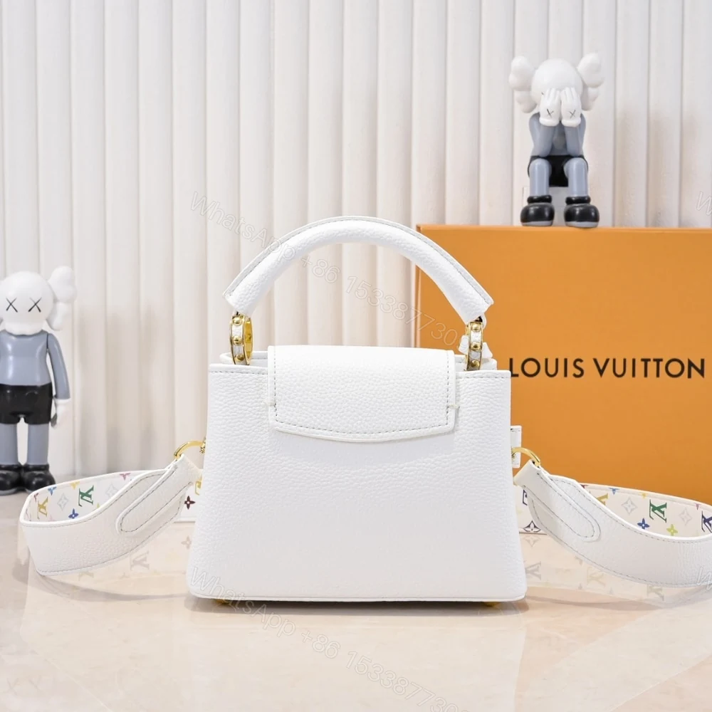 View 4 of Louis Vuitton X Takashi Murakami Capucines BB White 21Cm M13253