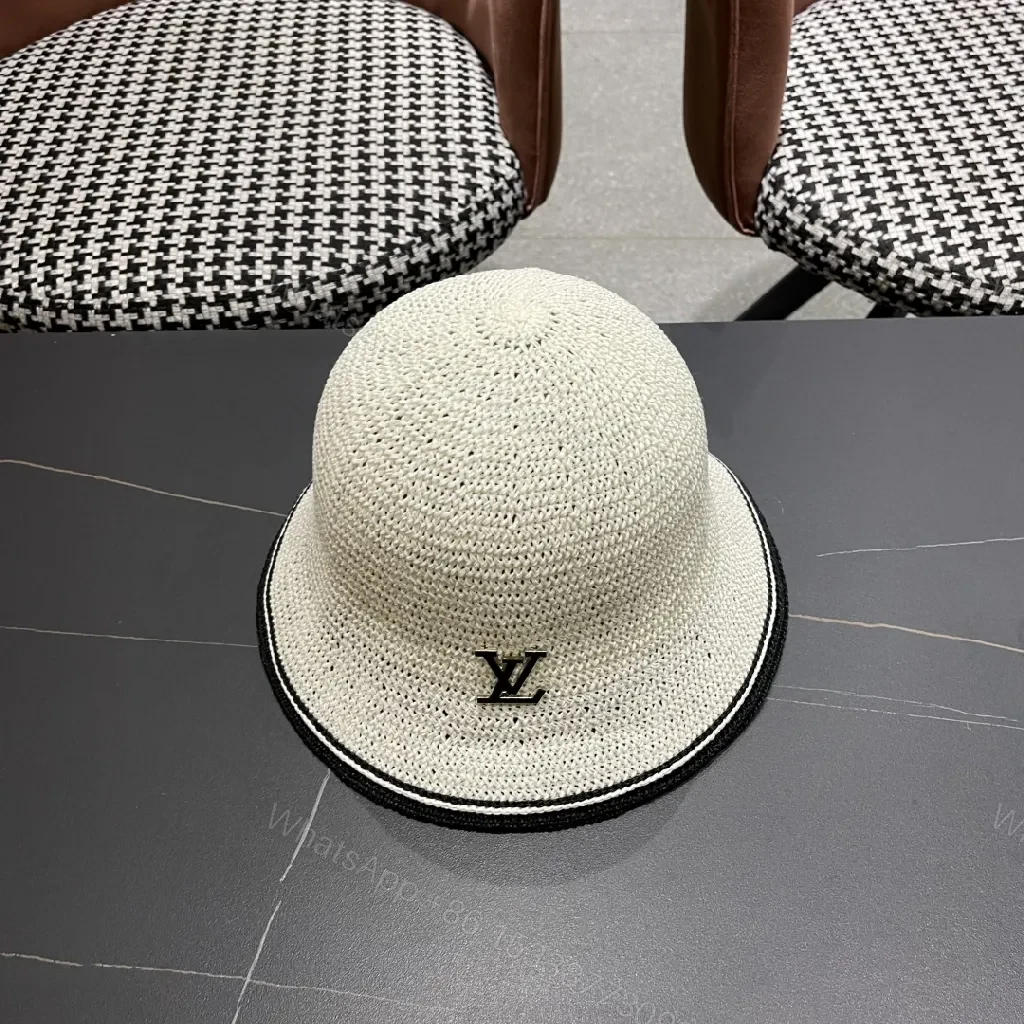View 3 of Chic Straw Bucket Hat with Subtle Luxury Accent