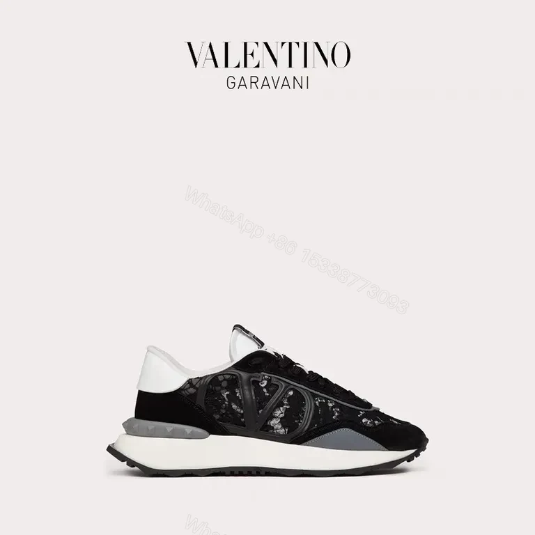 View 2 of Monochrome Marble-Texture Luxury Sneakers - All-Day Comfort