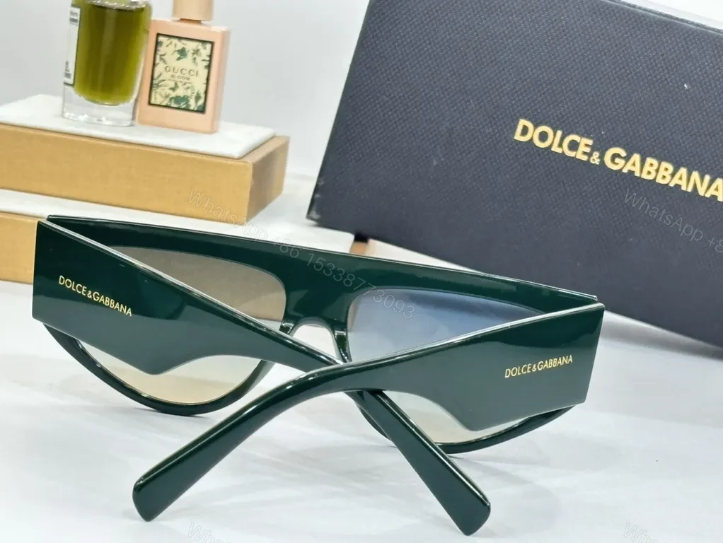 View 6 of Dolce & Gabbana Black Acetate Sunglasses â€“ Luxe Cat-Eye Glow