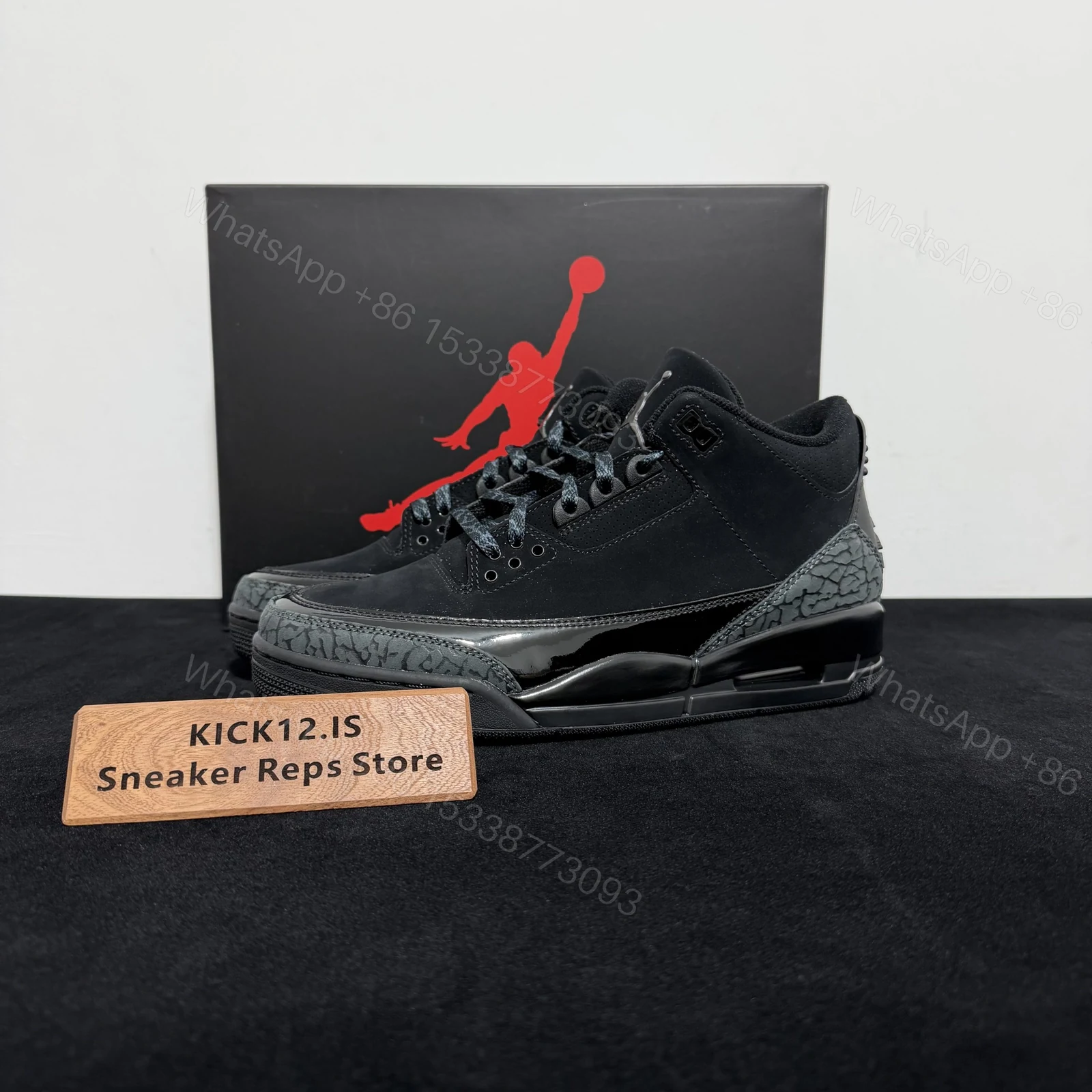 AIR JORDAN 3 RETRO Black Cat Reps — view 1