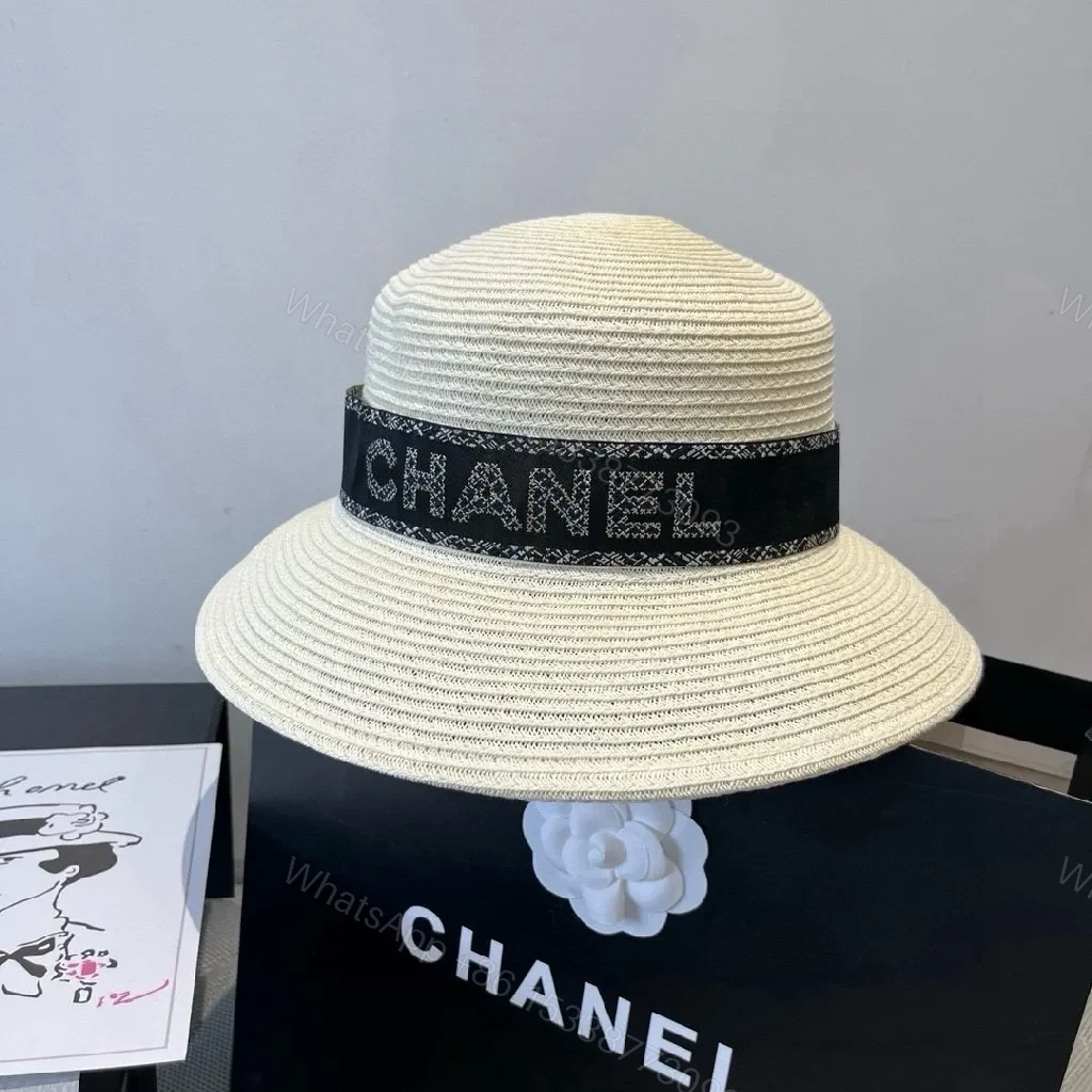 View 4 of Lightweight Straw Hat, Cloche Style, Signature Band