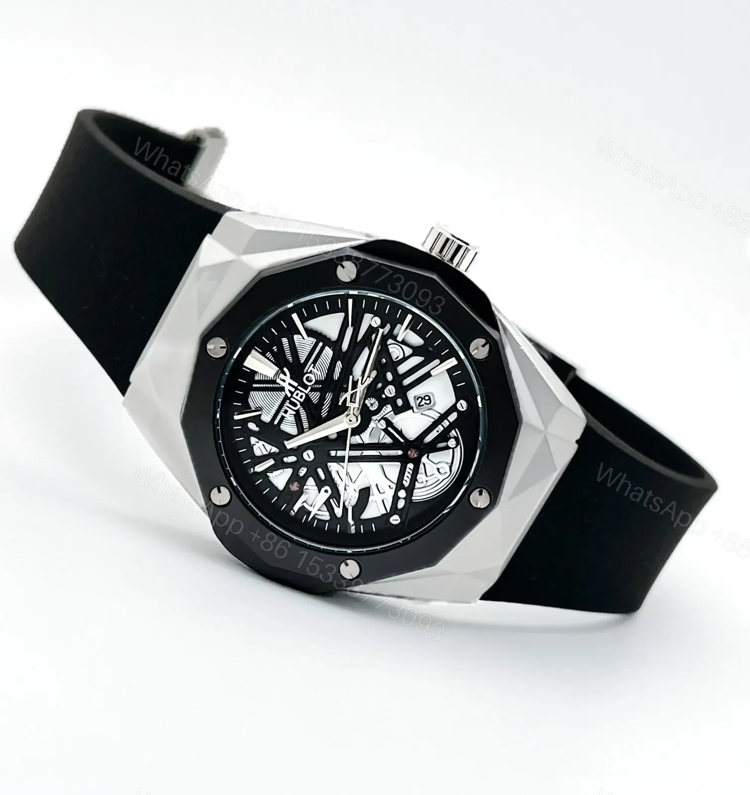 View 3 of Hublot Big Bang Diamond Cut Skeleton Watch