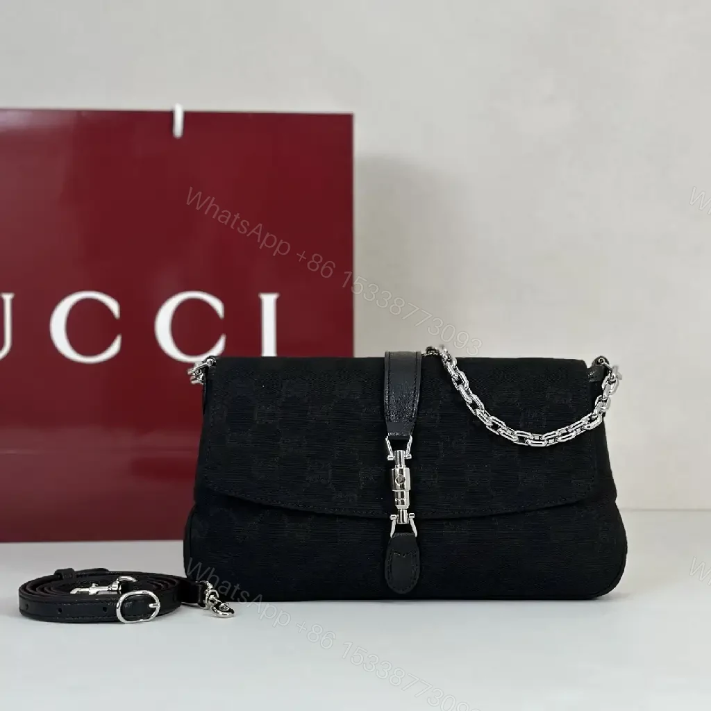 View 2 of Black Textured Mini Shoulder Bag - Chain+Leather Strap, Silv Hardware