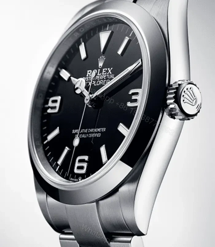 View 2 of Explorer 40mm Silver Black Replica 2023 Model