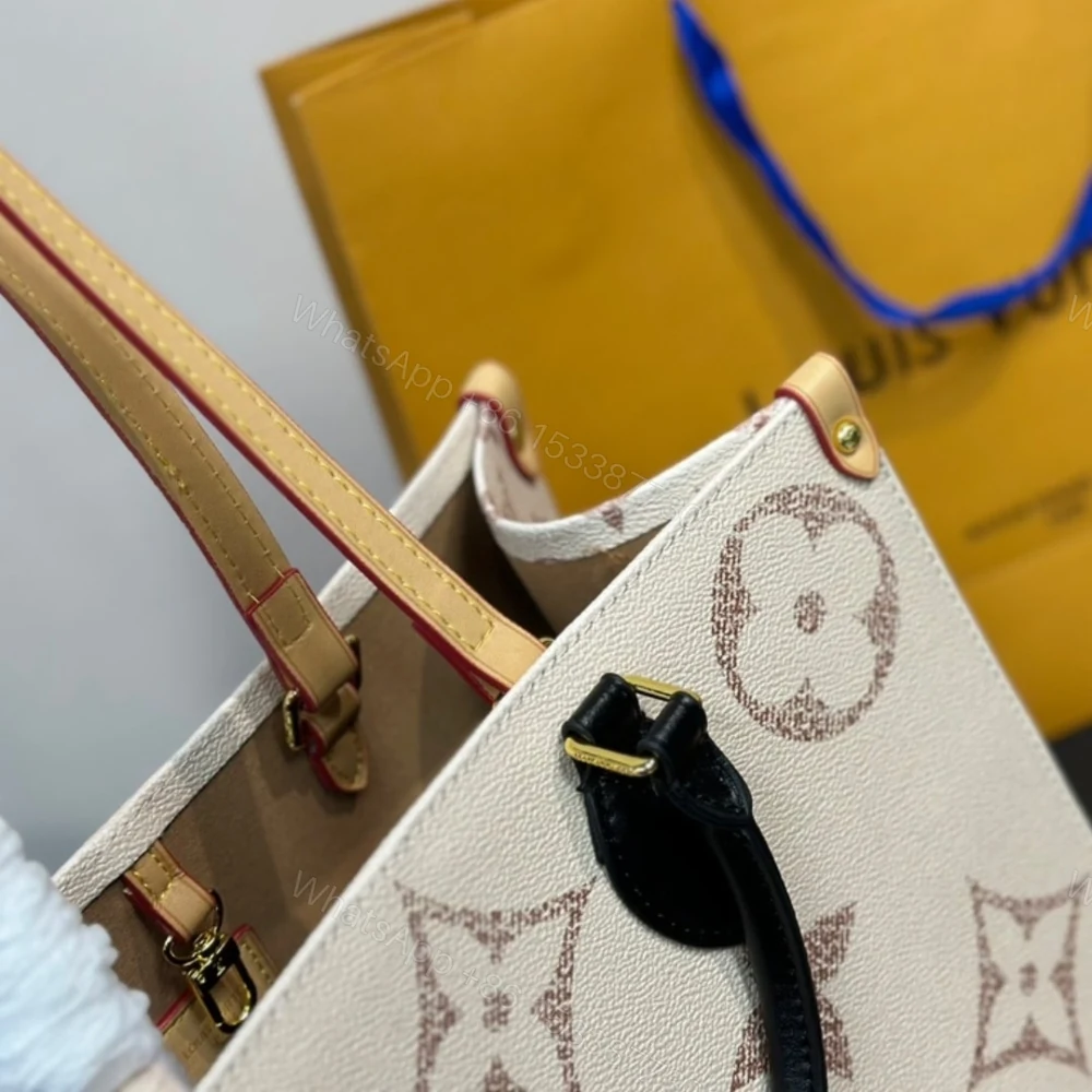 View 6 of Louis Vuitton Onthego MM Monogram Canvas Beige 35Cm M46912