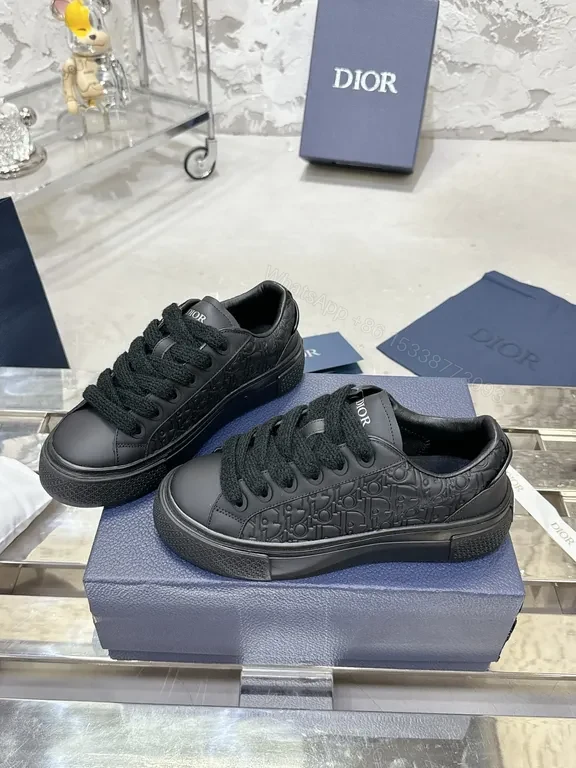 View 9 of Monochrome Dior-Driven Pattern Sneaker: Luxe Everyday footwear