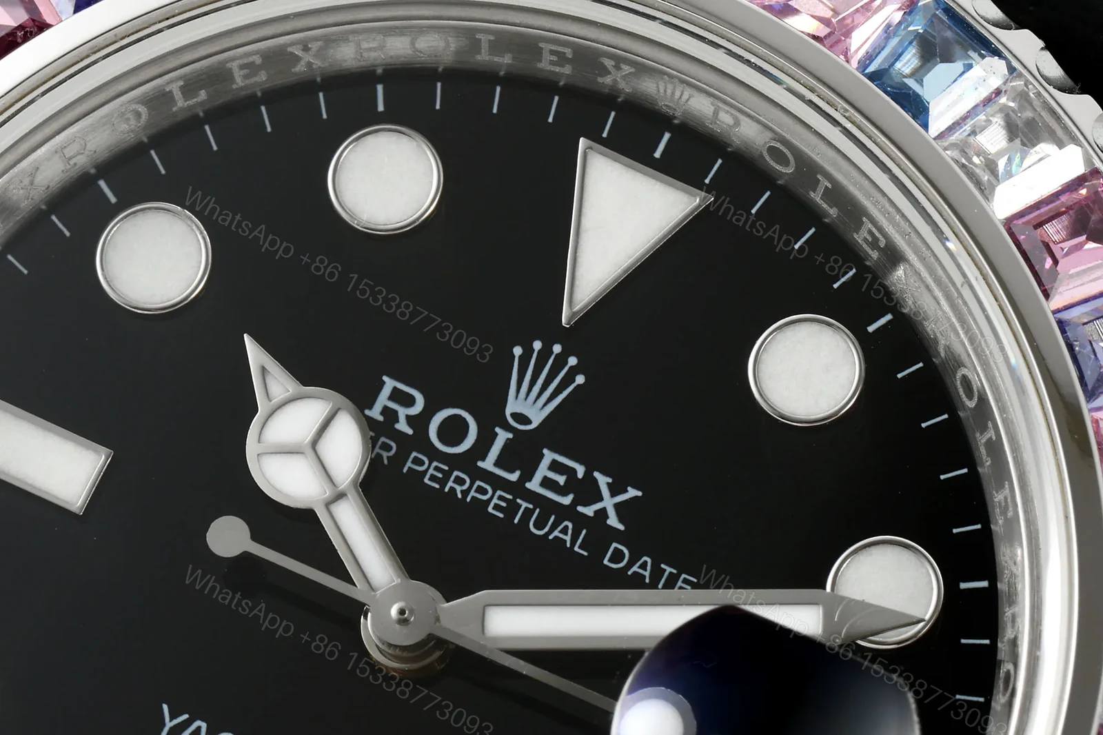 View 4 of WWF Factory Clean Factory Rolex Yacht-Master Black with Gem Bezel