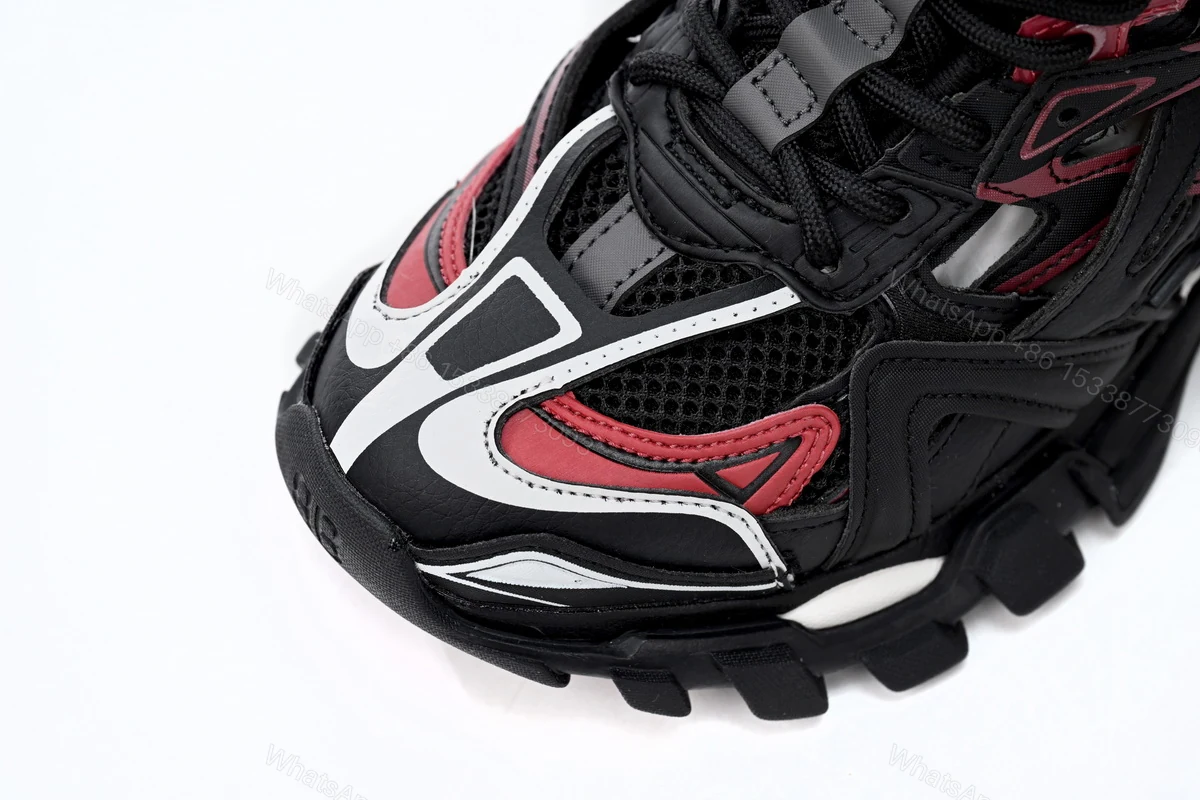 View 8 of Balenciaga Track 2 Sneaker Military Black White Red 568614 W2GN3 6000