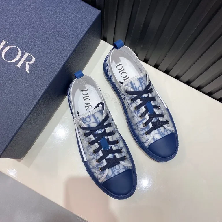 View 4 of Bold Mono-Dior Replica Sneakers: Graphic Texture & Comfort